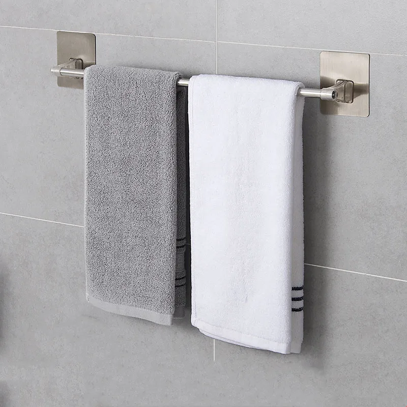 Self Adhesive Stainless Steel Bath Towel Holder Wall Mounted Kitchen Bath Rail Hanger Towel Rack Single Rod Organiser Storage
Self Adhesive Stainless Steel Bath Towel Holder Wall Mounted Kitchen Bath Rail Hanger Towel Rack Single Rod Organiser Storage