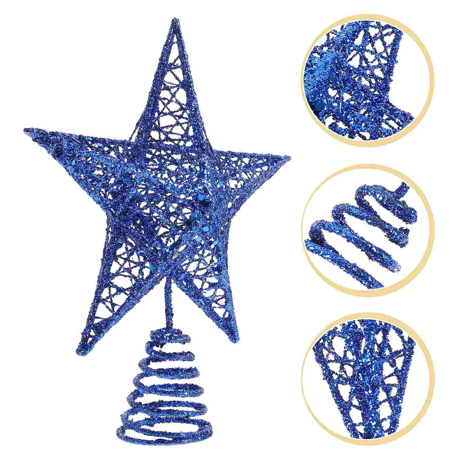 Christmas Tree Topper Star Glittered Iron Art Hollow Treetop Ornament Merry Christmas Decorations Xmas Tree Home Navidad 
Christmas Tree Topper Star Glittered Iron Art Hollow Treetop Ornament Merry Christmas Decorations Xmas Tree Home Navidad