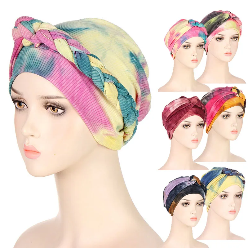 Muslim Women Turban Cap Fashion Tie Dye Braided Braid Islamic Inner Hijab Caps Sleep Night Cap Headwear Stretch Head Wrap
Muslim Women Turban Cap Fashion Tie Dye Braided Braid Islamic Inner Hijab Caps Sleep Night Cap Headwear Stretch Head Wrap