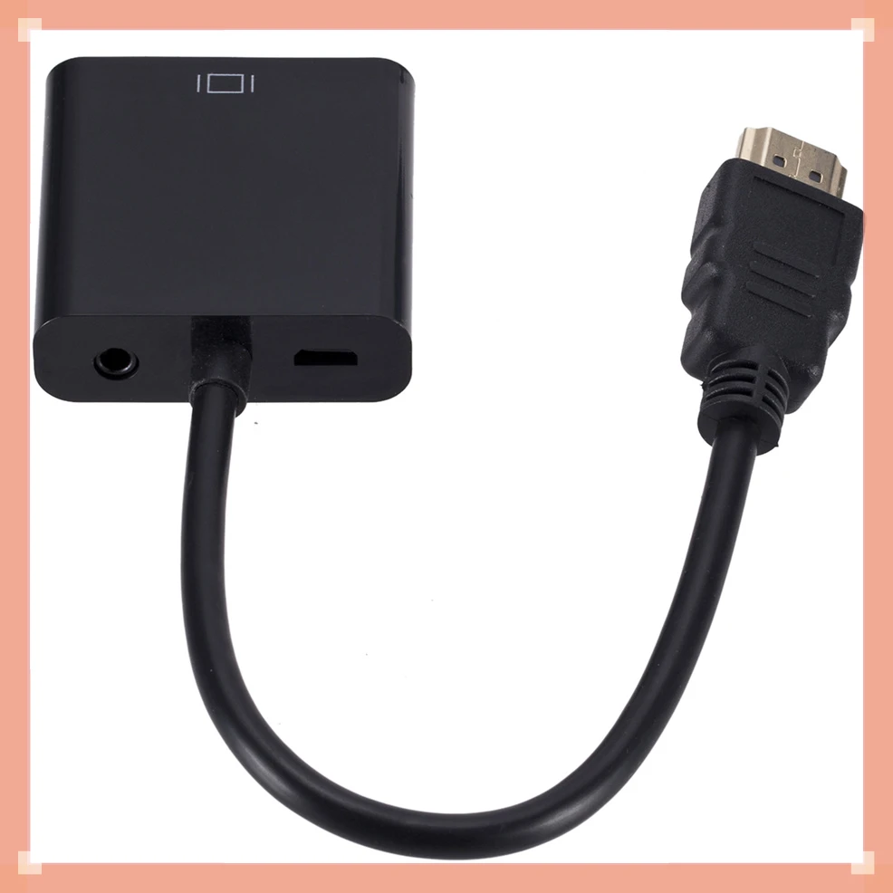 NEW IN HD 1080P HDMI To VGA Cable Converter With Audio Power Supply HDMI Male To VGA Female Converter Adapter for Tablet laptop
NEW IN HD 1080P HDMI To VGA Cable Converter With Audio Power Supply HDMI Male To VGA Female Converter Adapter for Tablet laptop