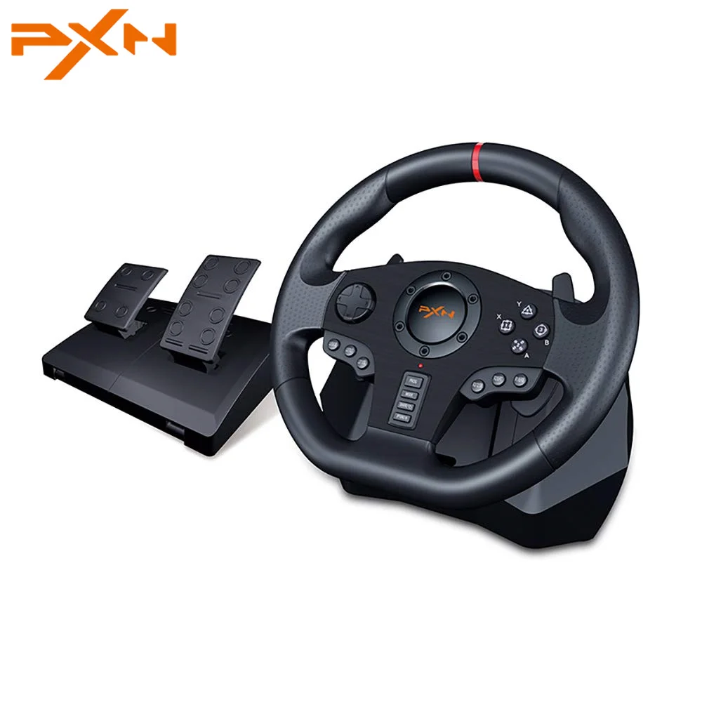 Gaming Steering Wheel PC Racing Wheel for PS3/PS4/Xbox One/Android TV/Switch/Xbox Series S/X PXN V900 270/900 Rotate with Pedals
Gaming Steering Wheel PC Racing Wheel for PS3/PS4/Xbox One/Android TV/Switch/Xbox Series S/X PXN V900 270/900 Rotate with Pedals