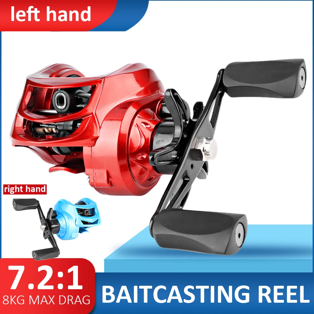 Baitcasting Reel 8KG Max Drag Ultralight Fishing Reel Magnetic Brake 7.2:1 Gear Ratio 3+1BB Long Cast Reels Fishing Accessories
Baitcasting Reel 8KG Max Drag Ultralight Fishing Reel Magnetic Brake 7.2:1 Gear Ratio 3+1BB Long Cast Reels Fishing Accessories