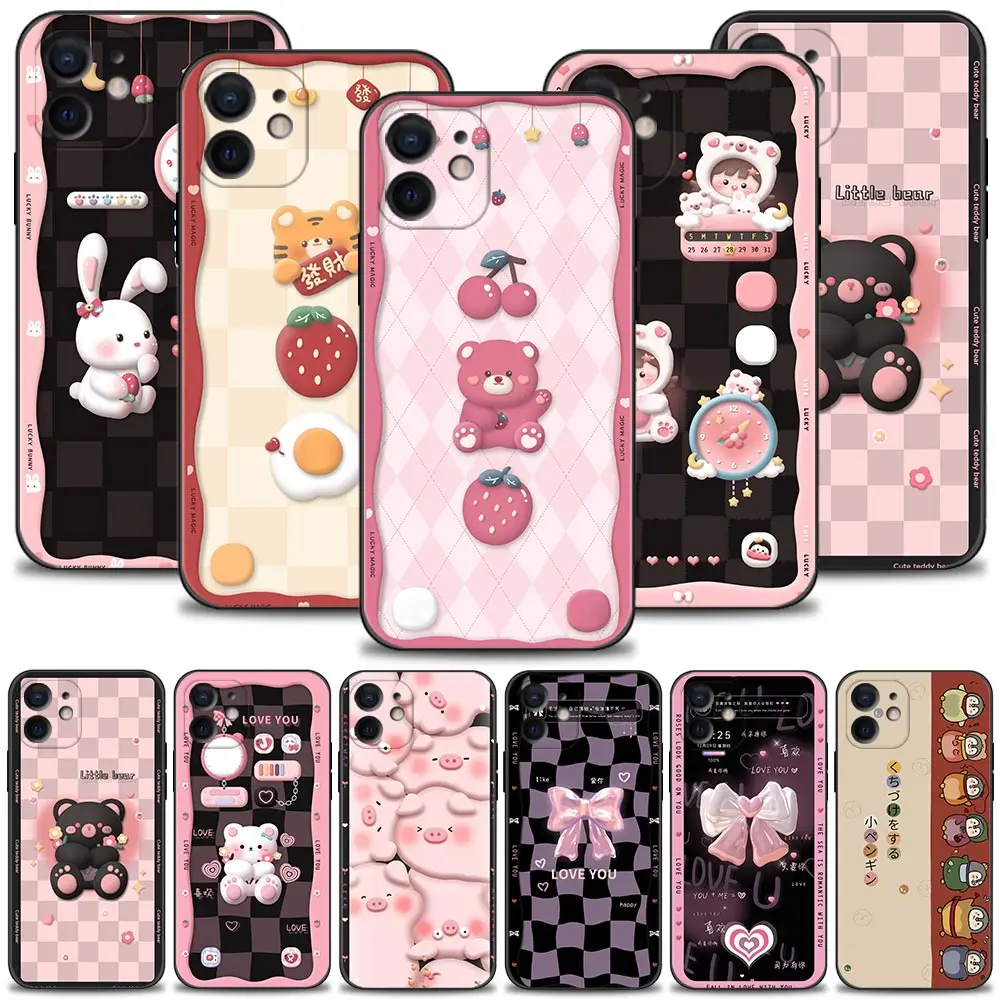 Cartoon Cute Tiger Cat Bear Rabbit Love Bow Tie Case For iPhone 13 12 11 Pro Max Mini X XR XS Max 6 6S 7 8 Plus 5 5S SE(2020)
Cartoon Cute Tiger Cat Bear Rabbit Love Bow Tie Case For iPhone 13 12 11 Pro Max Mini X XR XS Max 6 6S 7 8 Plus 5 5S SE(2020)