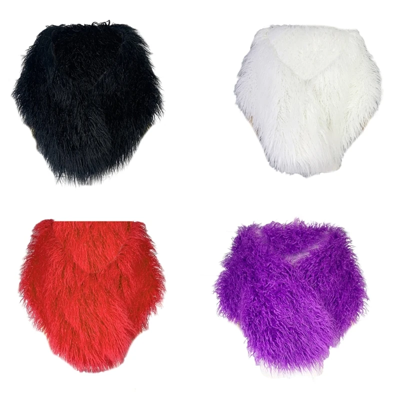 Colorful Plush Shoulder Wrap for Woman Versatile Long Furs Shrug for Woman Halloween Cosplay and Carnival Celebrations
Colorful Plush Shoulder Wrap for Woman Versatile Long Furs Shrug for Woman Halloween Cosplay and Carnival Celebrations