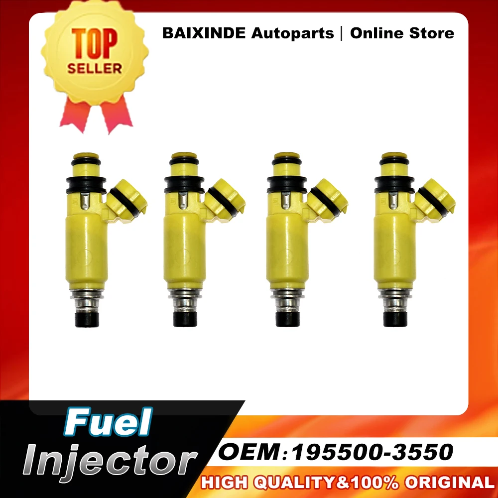 4 шт. OEM 195500-3550 1955003550 Топливная форсунка для 2004-2009 Mazda RX-8 новые оригинальные автомобильные аксессуары
4 шт. OEM 195500-3550 1955003550 Топливная форсунка для 2004-2009 Mazda RX-8 новые оригинальные автомобильные аксессуары