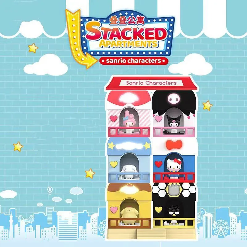 Sanrio Kuromi Creative Jenga Apartment Play House Assemble Building Blocks Cinnamoroll Model Toy My Melody Ornaments Gift Girl
Sanrio Kuromi Creative Jenga Apartment Play House Assemble Building Blocks Cinnamoroll Model Toy My Melody Ornaments Gift Girl