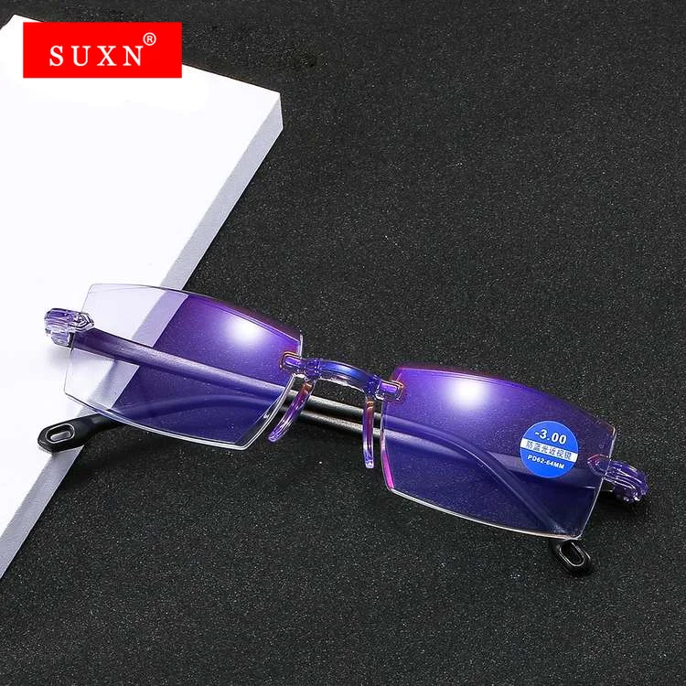 Men Women Rimless Myopia Glasses Anti Blue Light Eyewear Presbyopic Glasses Diopter -1.0 -1.5 -2.0 -2.5 -3.0 -4.0 Office
Men Women Rimless Myopia Glasses Anti Blue Light Eyewear Presbyopic Glasses Diopter -1.0 -1.5 -2.0 -2.5 -3.0 -4.0 Office