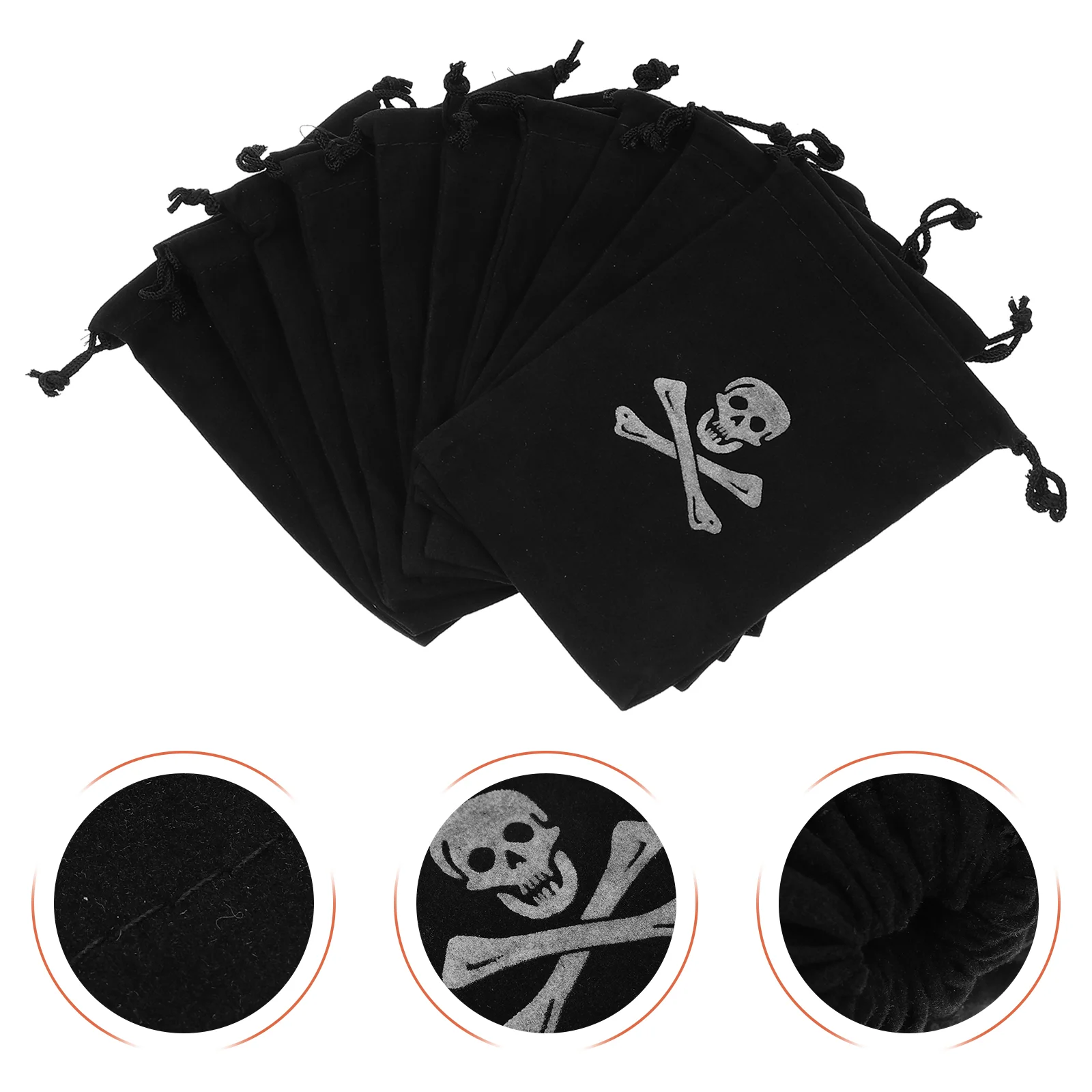 10 Pcs Multifunctional Pirate Drawstring Bag Storage Handbag Durable Polyester Pouch Container Child
10 Pcs Multifunctional Pirate Drawstring Bag Storage Handbag Durable Polyester Pouch Container Child