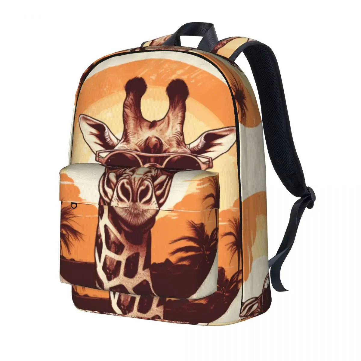 Giraffe Backpack Men Sunset Animals With Sunglasses Retro Breathable Backpacks Casual School Bags Trekking High Quality Rucksack
Giraffe Backpack Men Sunset Animals With Sunglasses Retro Breathable Backpacks Casual School Bags Trekking High Quality Rucksack