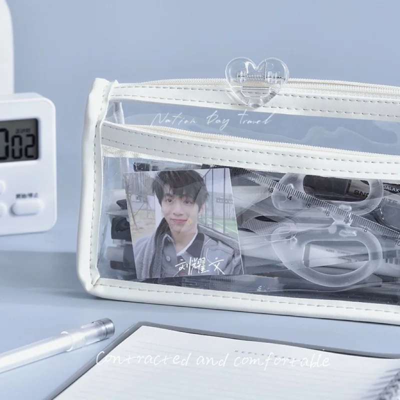 Style ncil se Transparent Good-looking Student Stationery Bag Korean Simple Girls Lar pacity n se Exam Available
Style ncil se Transparent Good-looking Student Stationery Bag Korean Simple Girls Lar pacity n se Exam Available