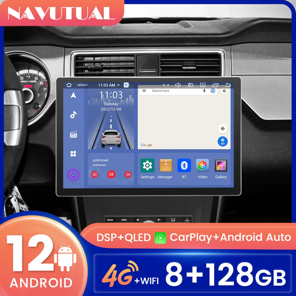 

Автомагнитола 2DIN для Ford Mustang 2009-2014, Android 12, радио-навигация, GPS, стерео, Автомобильный мультимедийный плеер для Carplay 13,3 дюйма