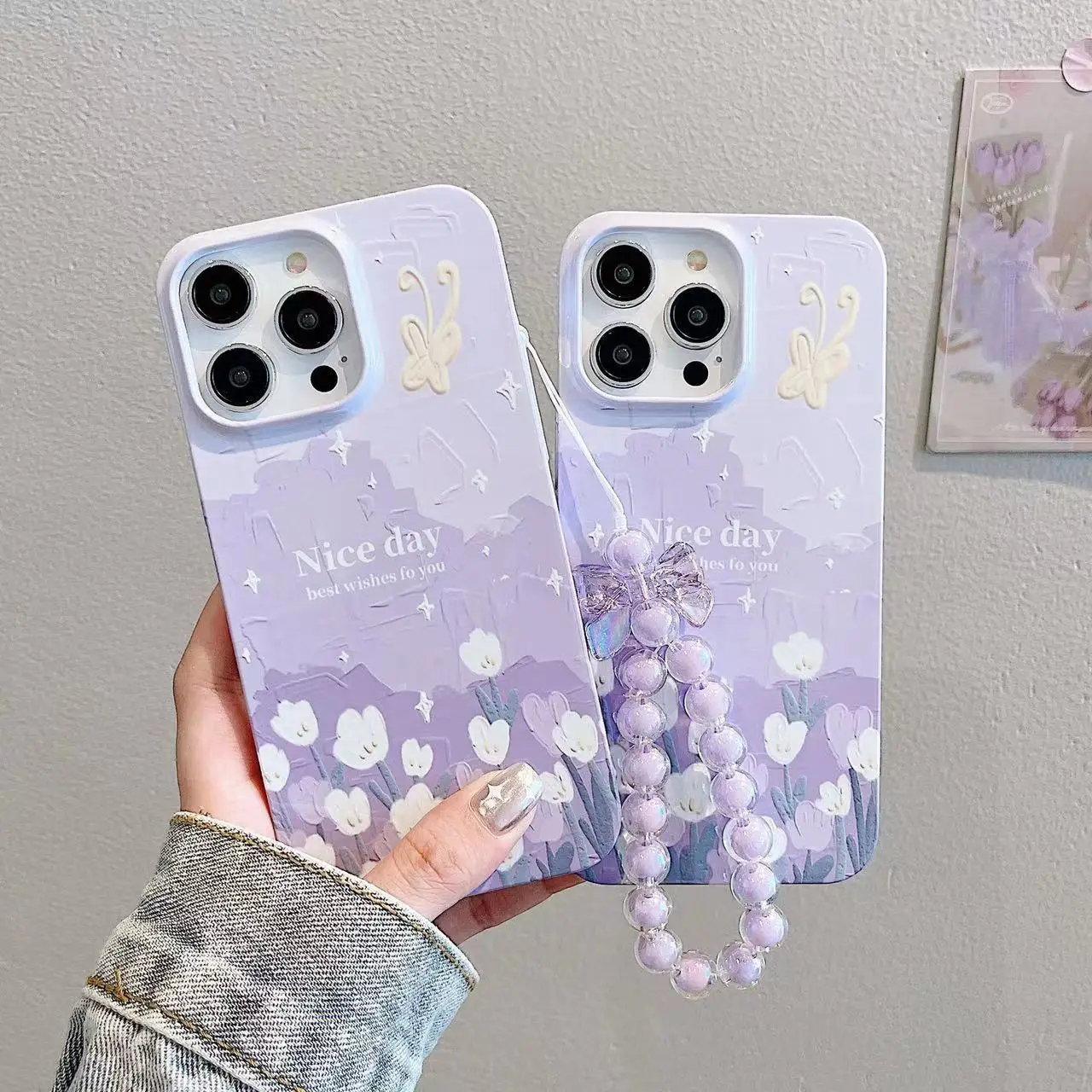 Oil Painting Purple Tulip Butterfly Phone Case For iphone 14 13 12 11 Pro Max X XR XSMAX 7 8 Plus SE TPU Case Cover new products
Oil Painting Purple Tulip Butterfly Phone Case For iphone 14 13 12 11 Pro Max X XR XSMAX 7 8 Plus SE TPU Case Cover new products