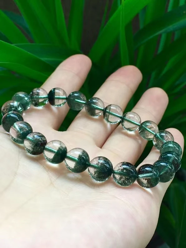 Natural Green Phantom Quartz Clear Round Beads Bracelet 9mm Women Men Crystal Green Phantom Rare Clear Stretch AAAAAA
Natural Green Phantom Quartz Clear Round Beads Bracelet 9mm Women Men Crystal Green Phantom Rare Clear Stretch AAAAAA