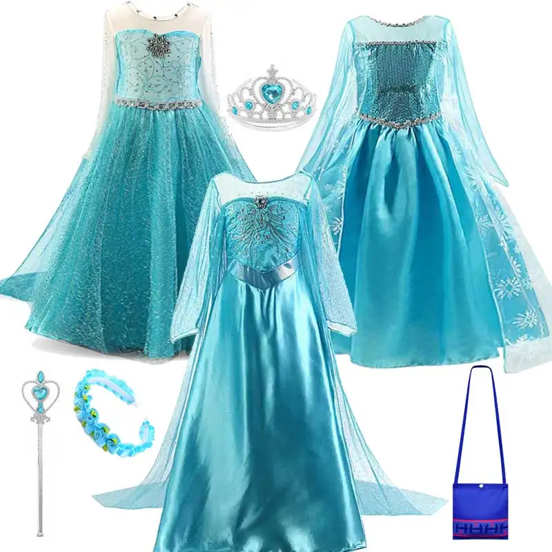 Girls Princess Costume Long Sleeve Carnival Party Children Role-play Elsa Dress Up Kids Halloween Cosplay Birthday Clothes
Girls Princess Costume Long Sleeve Carnival Party Children Role-play Elsa Dress Up Kids Halloween Cosplay Birthday Clothes