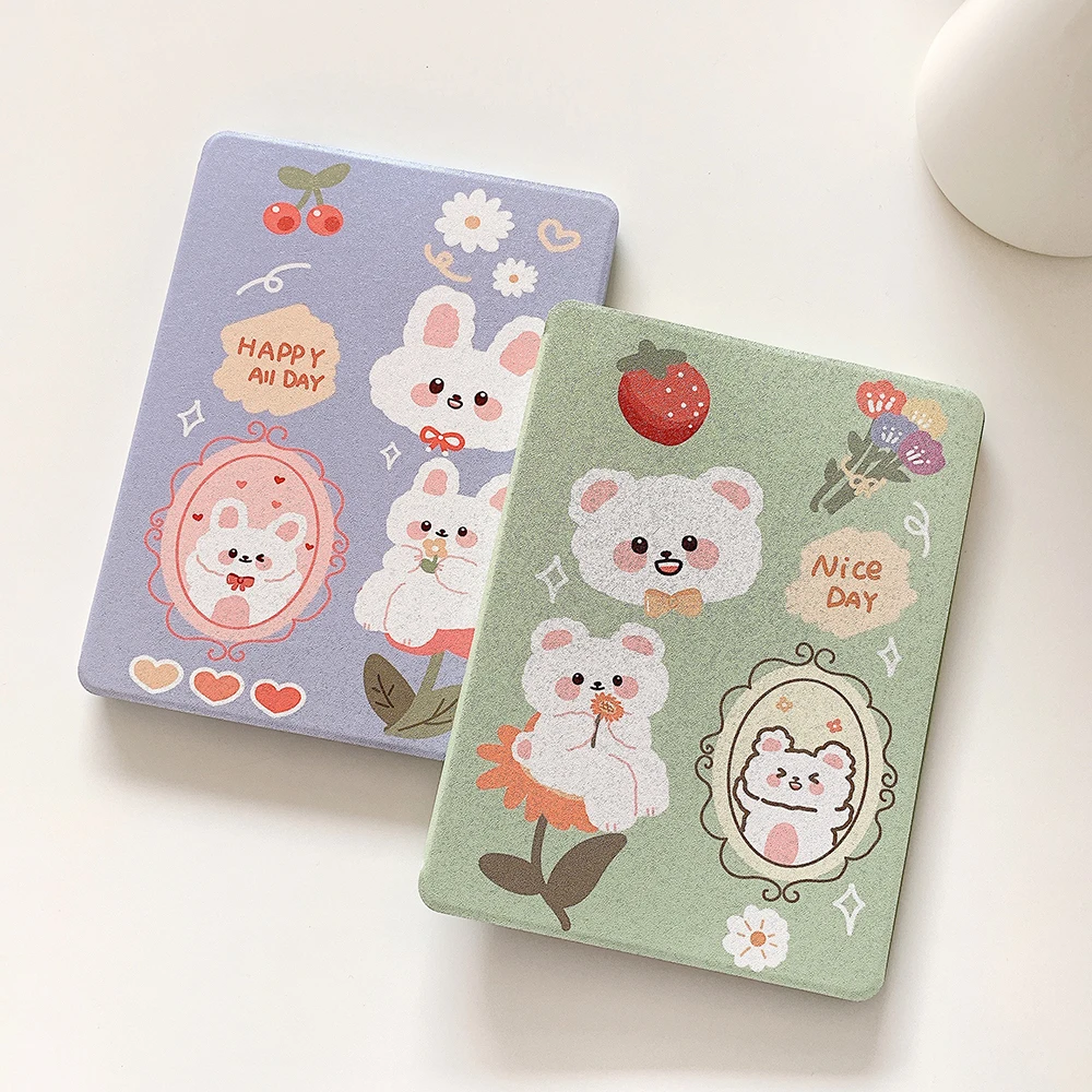 Cute Bear Flocking Soft Tablet Stand Case With Pencil Holder For iPad Air 1 2 3 Mini 4 5 Pro 2017 2018 2020 Cover
Cute Bear Flocking Soft Tablet Stand Case With Pencil Holder For iPad Air 1 2 3 Mini 4 5 Pro 2017 2018 2020 Cover