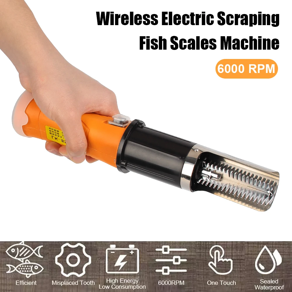 Seafood Tools EU Plug Fish Scale Planer Electric Fish Scaler 6000 RPM Kitchen Tools Fishing Scalers Scraper
Seafood Tools EU Plug Fish Scale Planer Electric Fish Scaler 6000 RPM Kitchen Tools Fishing Scalers Scraper