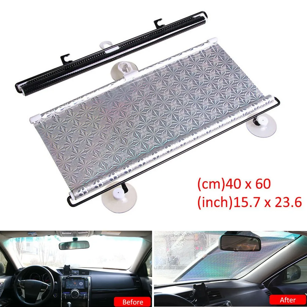 UV Protection Car Retractable Sun Shade Windshield 15.7*23.6in 1pc 40x60cm Curtain
UV Protection Car Retractable Sun Shade Windshield 15.7*23.6in 1pc 40x60cm Curtain