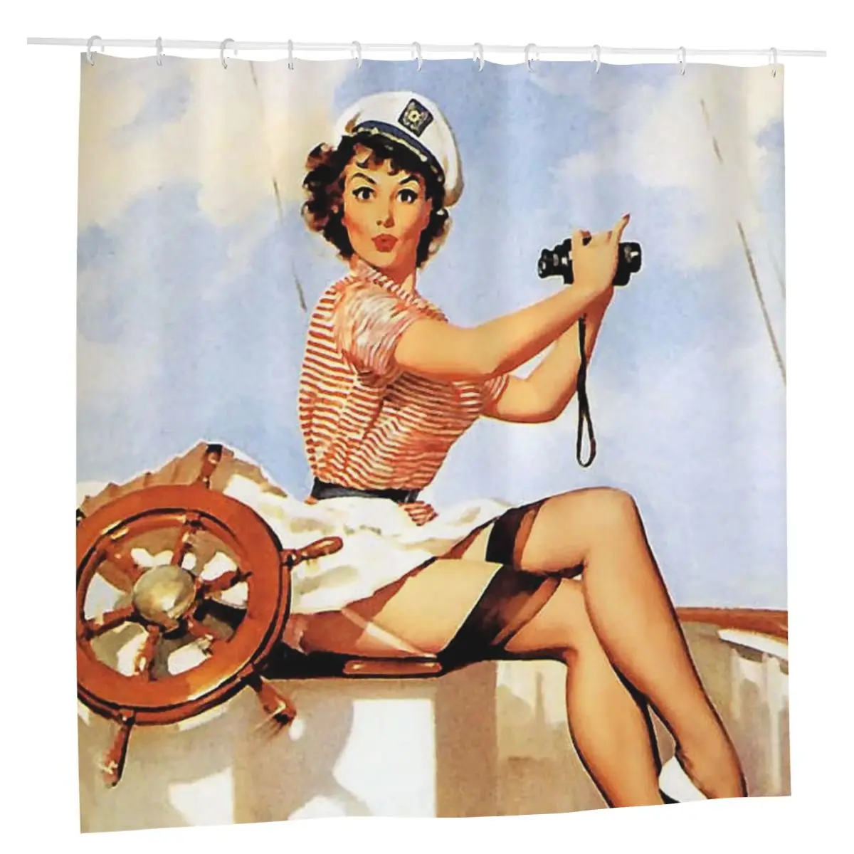 Sexy Girl Shower Curtain American Pin Up Bathroom Polyester Waterproof Frabic Bath Curtain with Hooks
Sexy Girl Shower Curtain American Pin Up Bathroom Polyester Waterproof Frabic Bath Curtain with Hooks