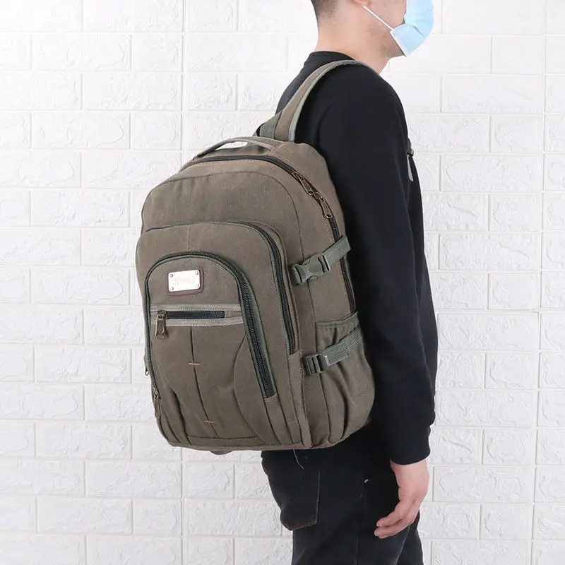 Large Capacity Men Backpack Canvas Rucksack College Students School Bags Casual Climbing Bagpack
Large Capacity Men Backpack Canvas Rucksack College Students School Bags Casual Climbing Bagpack