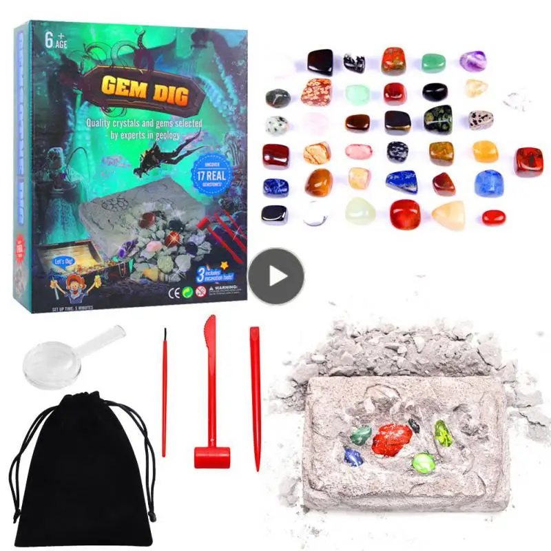 Fossil Kit Creative Gypsum Raw Materials Imitation Gem Random Treasure Fossil Toys Toy Geography Education Toy Stone 1 Set
Fossil Kit Creative Gypsum Raw Materials Imitation Gem Random Treasure Fossil Toys Toy Geography Education Toy Stone 1 Set