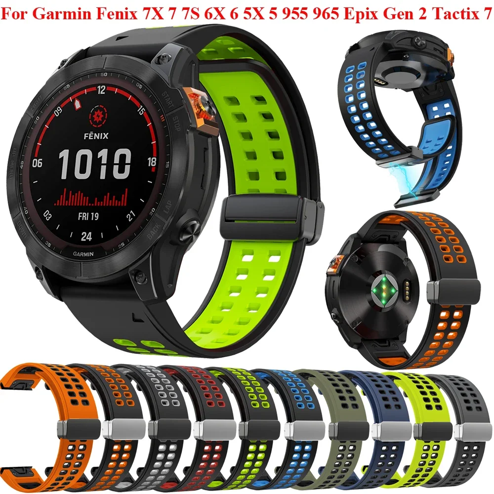22 26mm Magnetic Buckle Strap For Garmin Fenix 7 6 5 Gen 2 Epix Easyfit Silicone Wristband For Garmin Fenix 7X 6X 5X 7S 6S Watch
22 26mm Magnetic Buckle Strap For Garmin Fenix 7 6 5 Gen 2 Epix Easyfit Silicone Wristband For Garmin Fenix 7X 6X 5X 7S 6S Watch