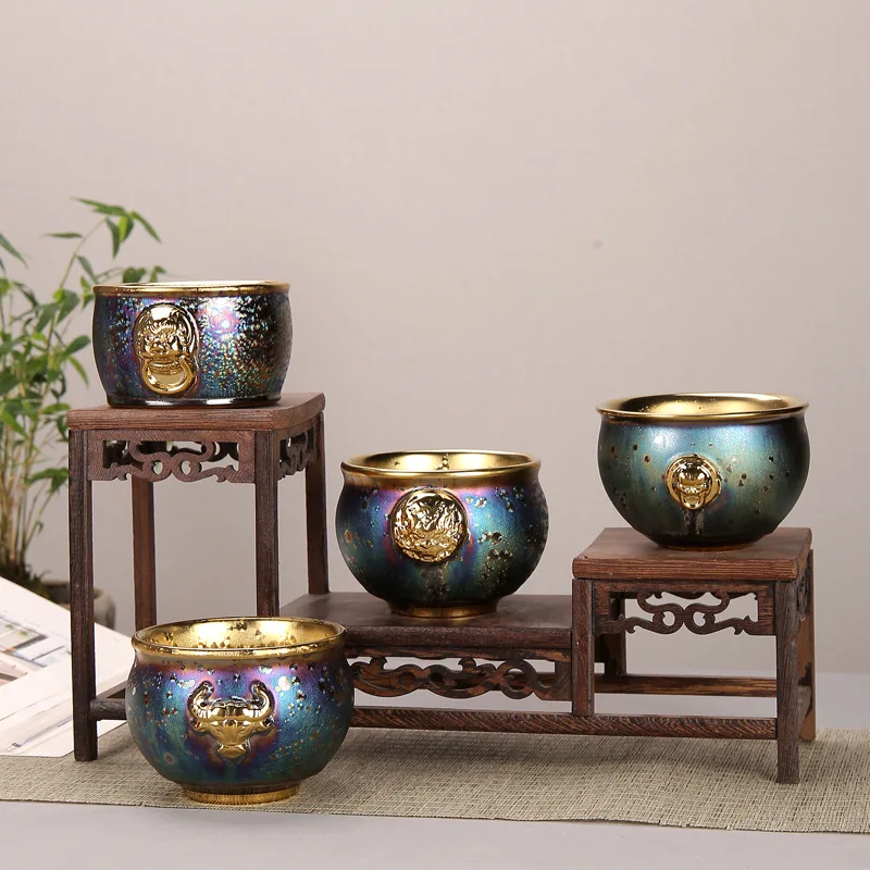 Ceramic Tea Cup Porcelain Teacups Teaware Kung Fu Tea Set Cup Pottery Tea Bowl Kiln Change Sand Gold Glaze Chinese Tea Set
Ceramic Tea Cup Porcelain Teacups Teaware Kung Fu Tea Set Cup Pottery Tea Bowl Kiln Change Sand Gold Glaze Chinese Tea Set