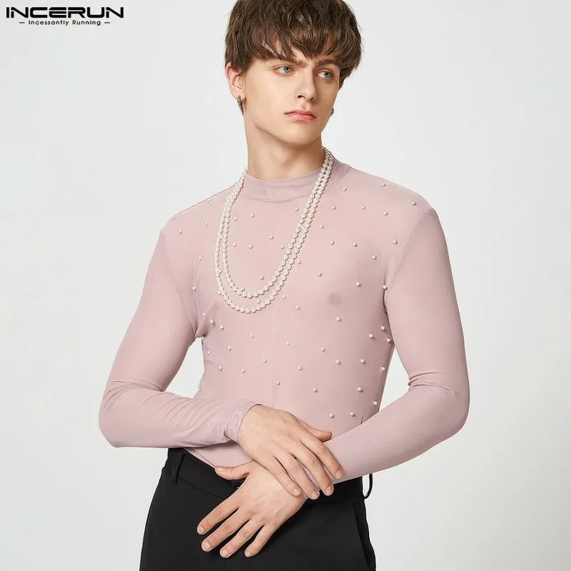 INCERUN Men Bodysuits Mesh Transparent Turtleneck Long Sleeve Sexy Rompers Men 2023 Party Skinny Fashion Pajamas Bodysuit S-5XL
INCERUN Men Bodysuits Mesh Transparent Turtleneck Long Sleeve Sexy Rompers Men 2023 Party Skinny Fashion Pajamas Bodysuit S-5XL