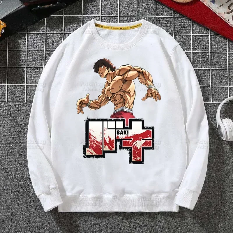 Yujiro Baki walczący Anime męska wiosna jesień męski dorywczo Grappler myśliwiec Hanma bluza topy