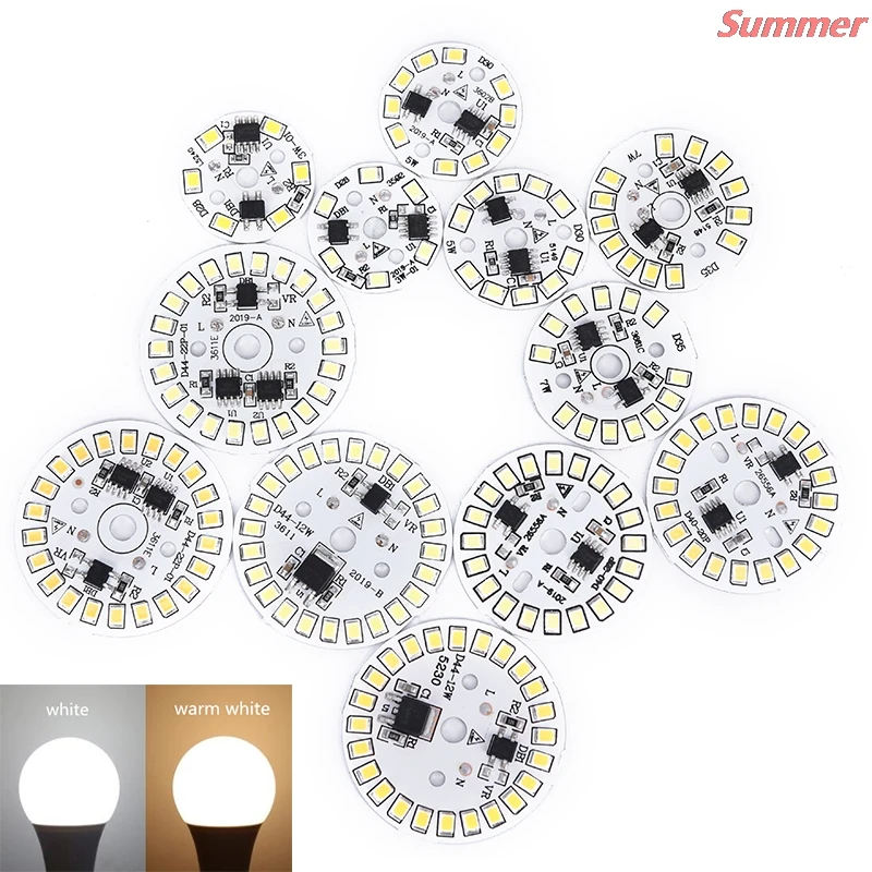 220V White/Warm White LED Bulb Patch Lamp SMD Plate Circular Module Light Source Plate For Bulb Light
220V White/Warm White LED Bulb Patch Lamp SMD Plate Circular Module Light Source Plate For Bulb Light