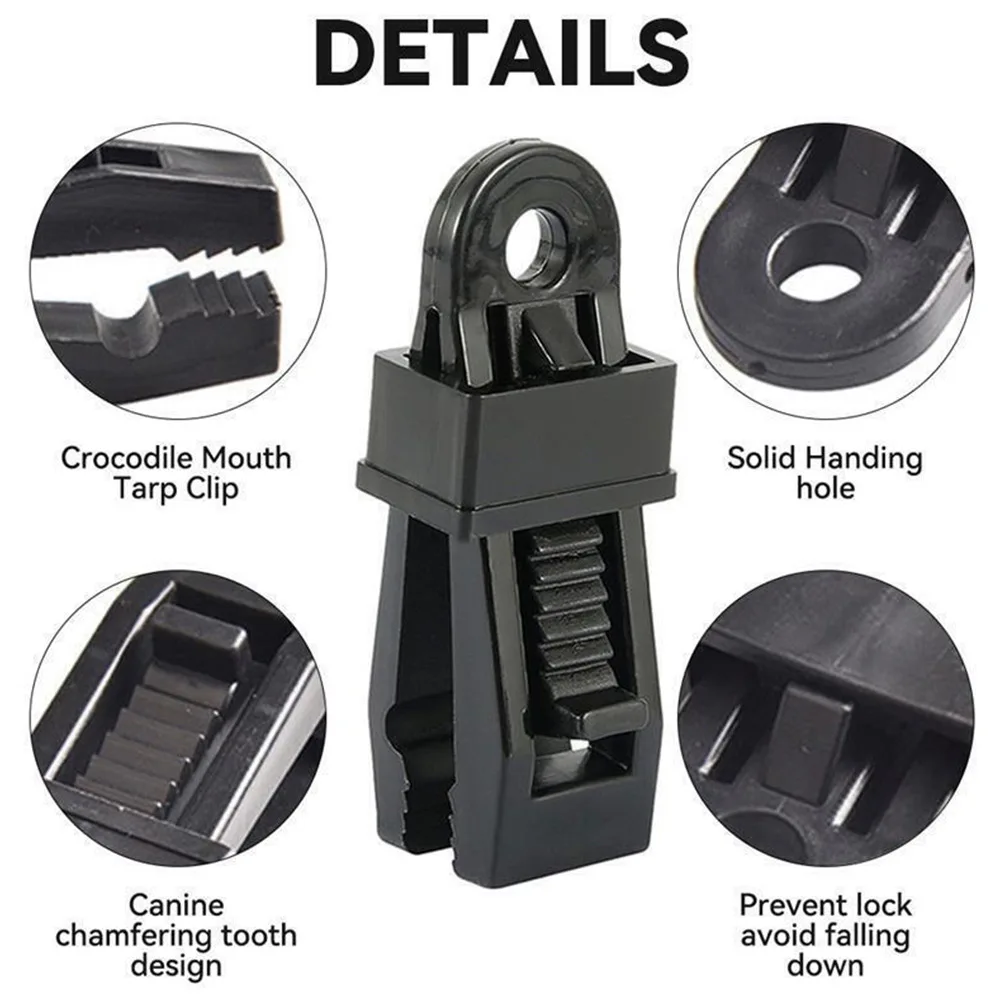 Tent Canopy Clip Awning Windproof Fixing Buckle Plastic Fittings Adjustable Heavy Duty Lock Grip For Tarp & Shade Cloth Shade
Tent Canopy Clip Awning Windproof Fixing Buckle Plastic Fittings Adjustable Heavy Duty Lock Grip For Tarp & Shade Cloth Shade