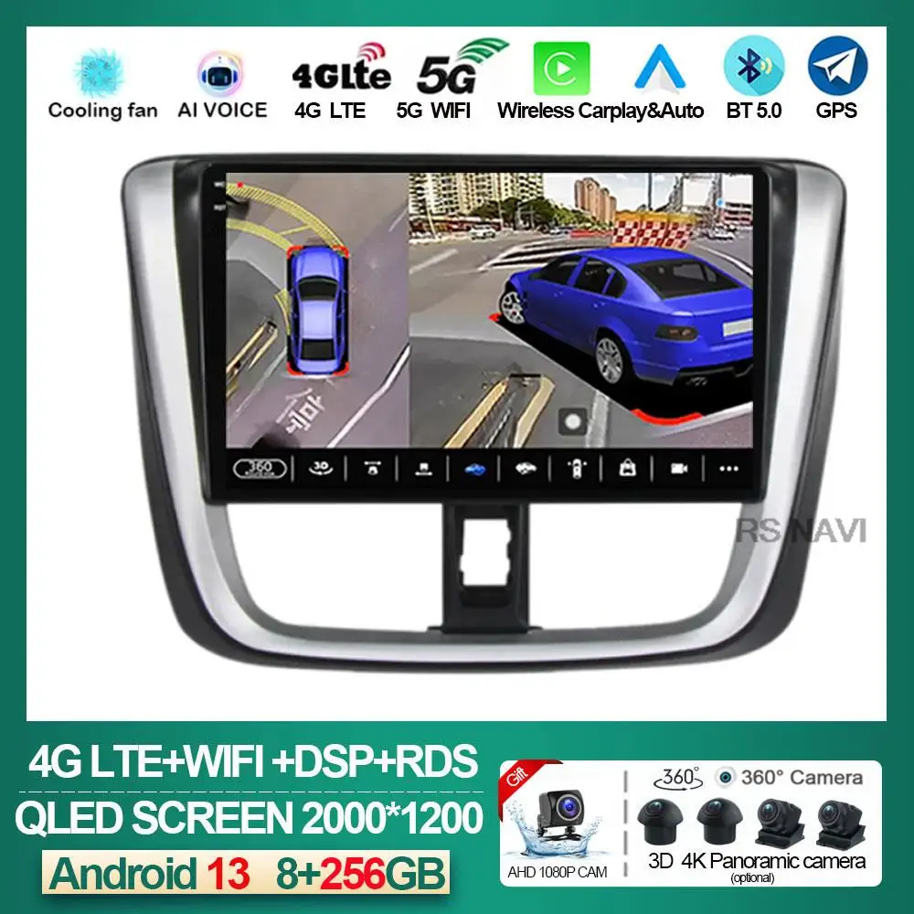 Автомобильный радиоприемник Android 13 для Toyota Vios Yaris L 2016 - 2019 GPS-навигация RDS мультимедийный видеоплеер No 2Din 2din DVD 4G WIFI
Автомобильный радиоприемник Android 13 для Toyota Vios Yaris L 2016 - 2019 GPS-навигация RDS мультимедийный видеоплеер No 2Din 2din DVD 4G WIFI