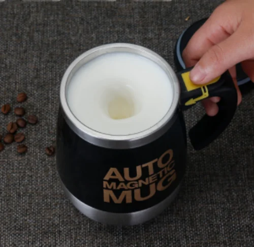 

Самоперемешивающаяся кружка, автоматическая кружка для смешивания кофе, зерна молока, овса, Термокружка Из Нержавеющей Стали, умная чашка с двойной изоляцией, 450 мл