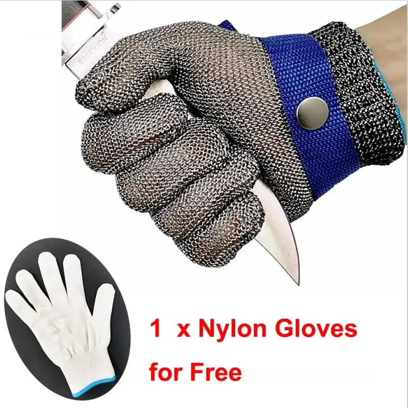 New Anti-Cut 100% High Quality 316L Stainless Steel Line Metal Mesh Butcher Protective Safety Work Gloves
New Anti-Cut 100% High Quality 316L Stainless Steel Line Metal Mesh Butcher Protective Safety Work Gloves