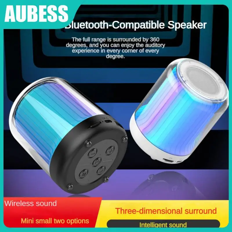 Car Mini Stereo Shocking Bass Effect Simple Design Wireless Audio Free To Connect Beautiful Audio Colorful Night Light
Car Mini Stereo Shocking Bass Effect Simple Design Wireless Audio Free To Connect Beautiful Audio Colorful Night Light