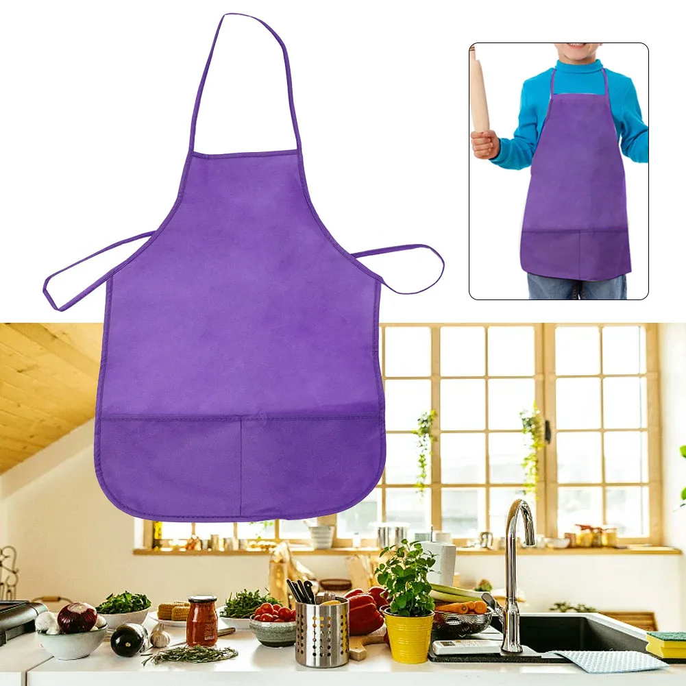 Children's Fabric Aprons With Pockets Colorful Kitchen Classroom Child Painting Cooking Non-Woven Fabric Toddler Clean Apron
Children's Fabric Aprons With Pockets Colorful Kitchen Classroom Child Painting Cooking Non-Woven Fabric Toddler Clean Apron