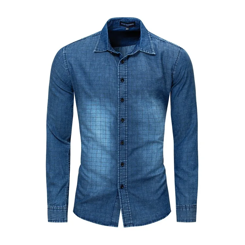 Ropa De Hombre 2022 European American Men's Long-sleeved Cotton Denim Shirt Nostalgic Military Camisas Para Hombre
Ropa De Hombre 2022 European American Men's Long-sleeved Cotton Denim Shirt Nostalgic Military Camisas Para Hombre
