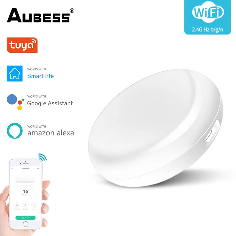 Universal Smart Wifi IR Remote Controller Infrared Home Control Adapter Work With Alexa Google Assistant Voice Control
Universal Smart Wifi IR Remote Controller Infrared Home Control Adapter Work With Alexa Google Assistant Voice Control