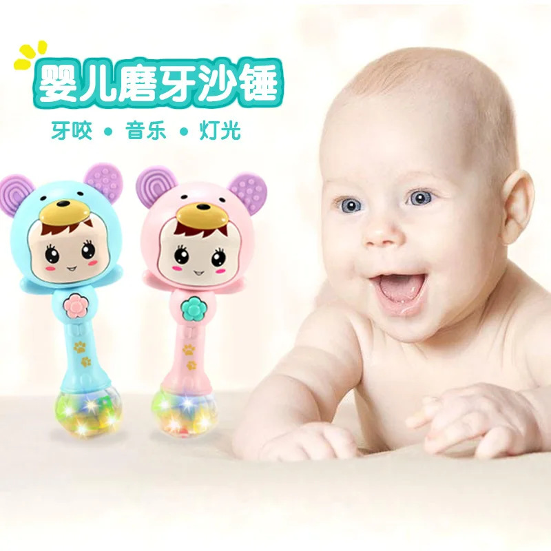 Musical Flashing Baby Rattles Teether Rattle Toy Hand Bells Rabbit Hand Bells Newborn Infant Early Educational Toys baby rattle
Musical Flashing Baby Rattles Teether Rattle Toy Hand Bells Rabbit Hand Bells Newborn Infant Early Educational Toys baby rattle