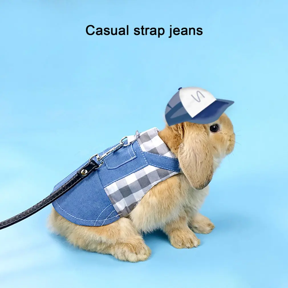 Rabbit Clothes Denim Jacket Cute Bunny Vest Harness Leash Collar Rabbit Clothing Suit Ferret Bunny Hamster Small Pet Supplies
Rabbit Clothes Denim Jacket Cute Bunny Vest Harness Leash Collar Rabbit Clothing Suit Ferret Bunny Hamster Small Pet Supplies