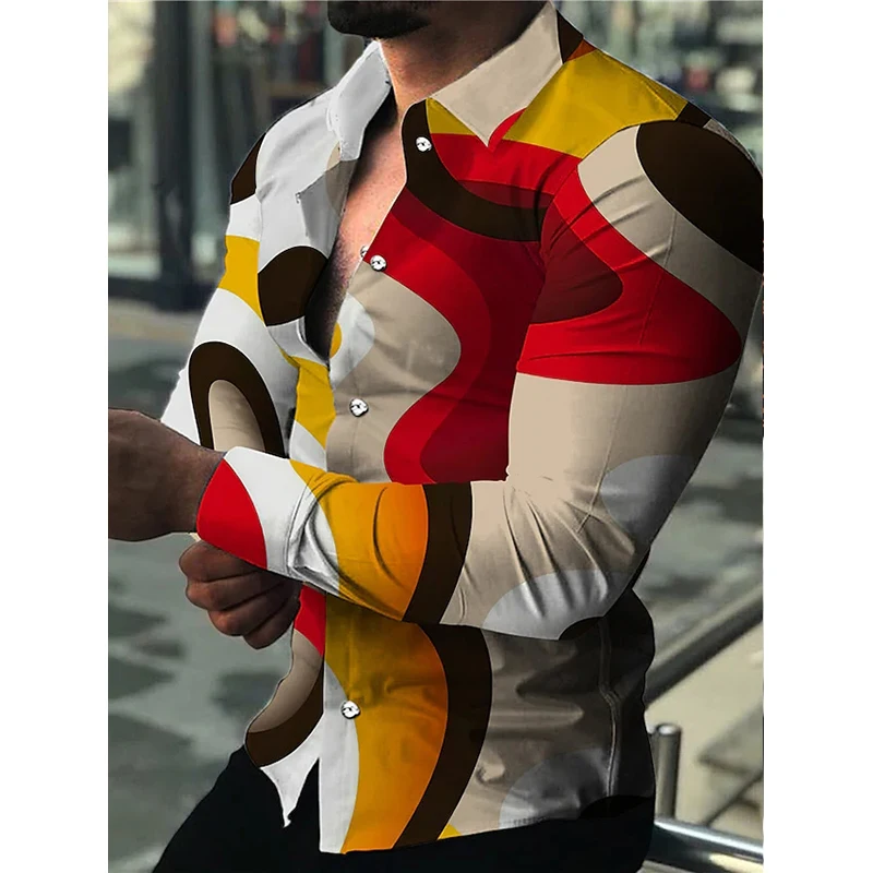 High Quality Fashion Men Shirts Breasted Casual Shirt Art Designer Print Long Sleeve Tops Men's Clothing Club Cardigan Blouses
High Quality Fashion Men Shirts Breasted Casual Shirt Art Designer Print Long Sleeve Tops Men's Clothing Club Cardigan Blouses