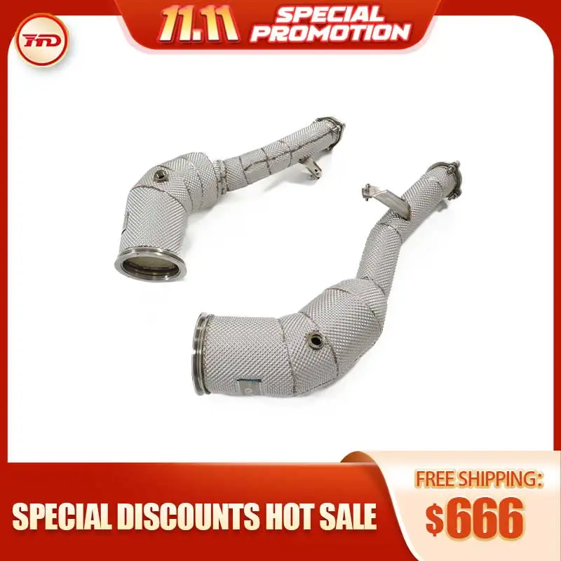 HMD Exhaust System High Flow Performance Downpipe for Audi RS6 RS7 C8 2021-2022 Car Accessories With Catalytic Converter Header
HMD Exhaust System High Flow Performance Downpipe for Audi RS6 RS7 C8 2021-2022 Car Accessories With Catalytic Converter Header