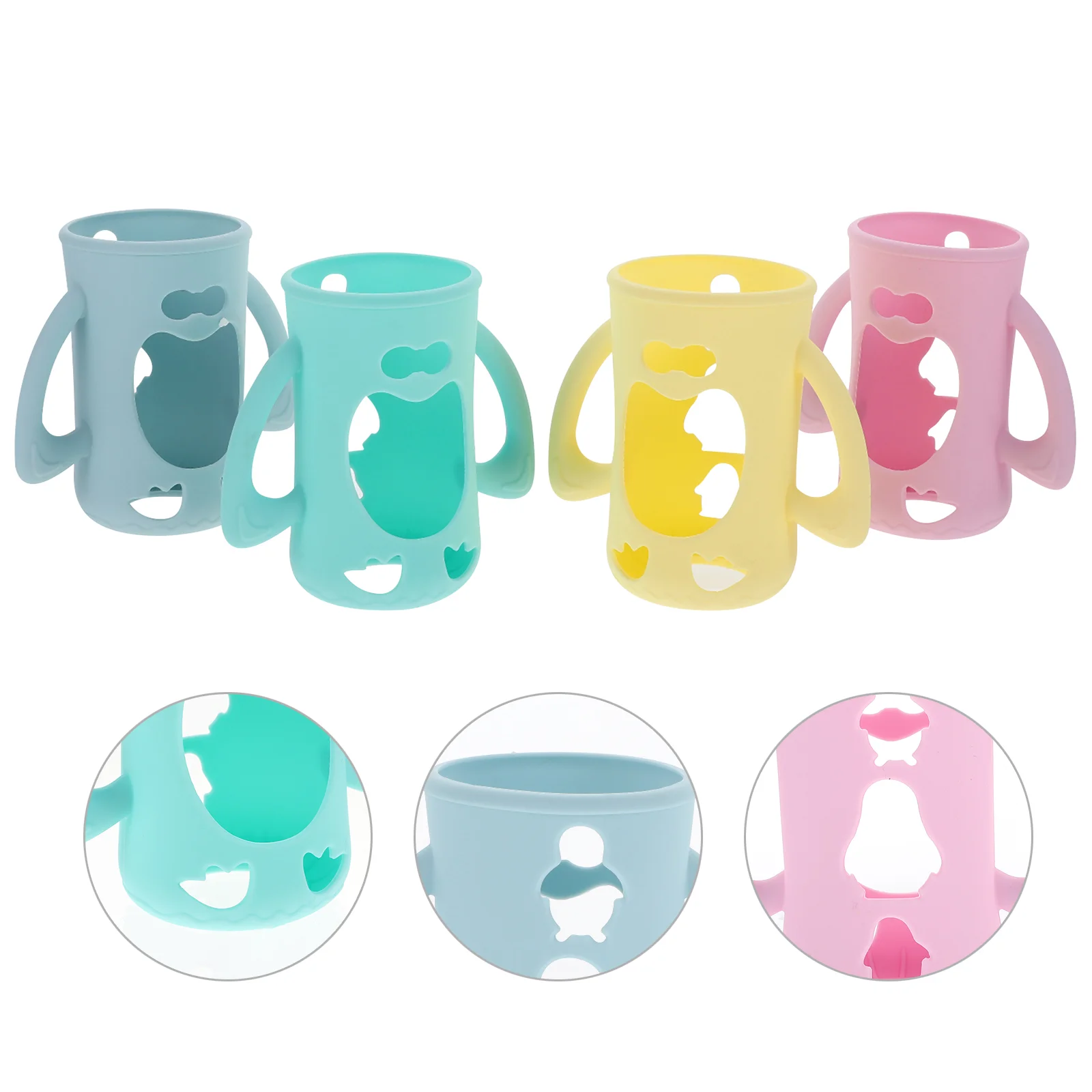 4 Bottle Covers with Handle Reusable Silicone Bottle Covers Bottle Covers ( Mixed Color, Style A )
4 Bottle Covers with Handle Reusable Silicone Bottle Covers Bottle Covers ( Mixed Color, Style A )