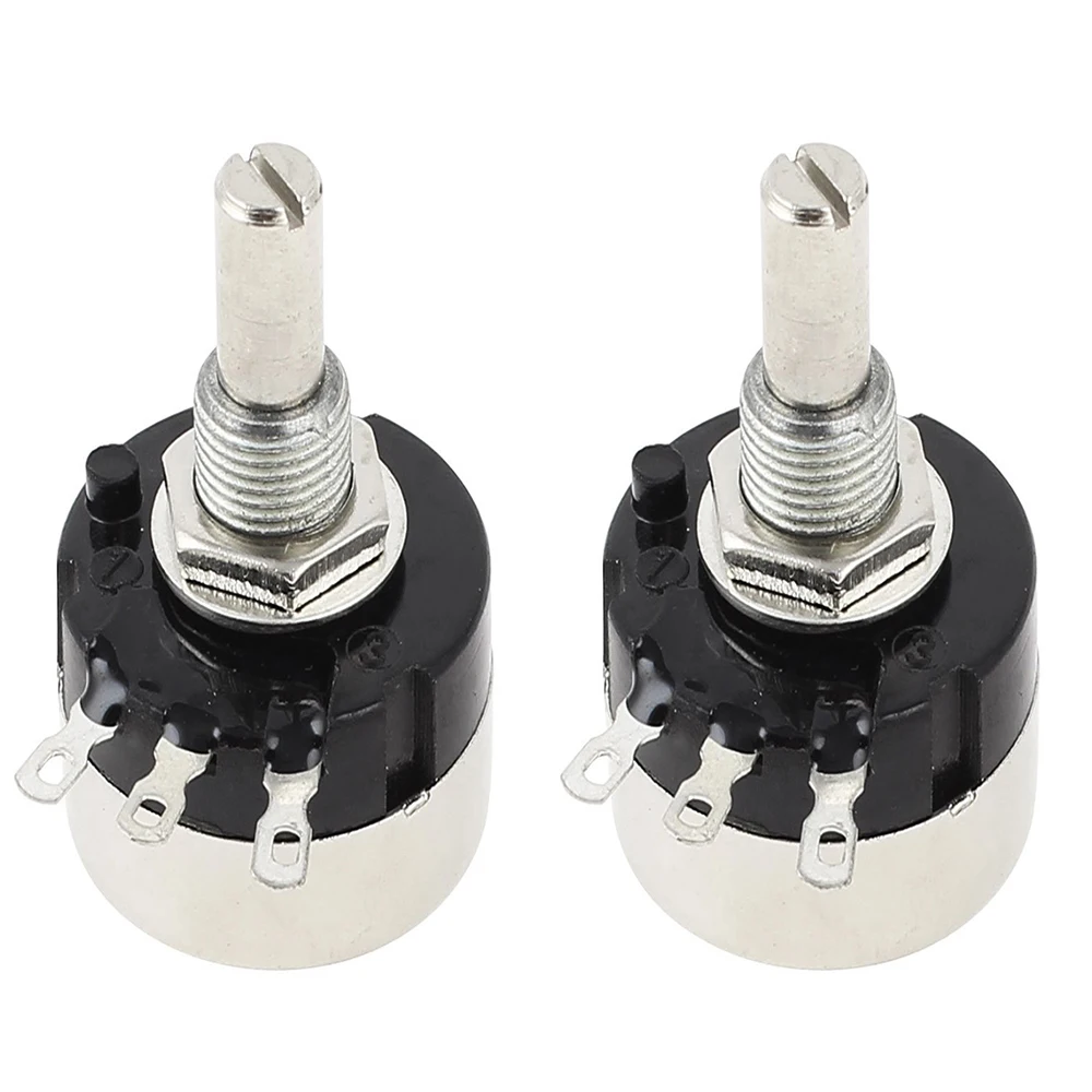 Потенциометр RV24YN 20S 100-1M Ом B502 с винтовой резьбой, однооборотный поворотный, карбоновые пленочные резисторы, 2 шт.
Потенциометр RV24YN 20S 100-1M Ом B502 с винтовой резьбой, однооборотный поворотный, карбоновые пленочные резисторы, 2 шт.