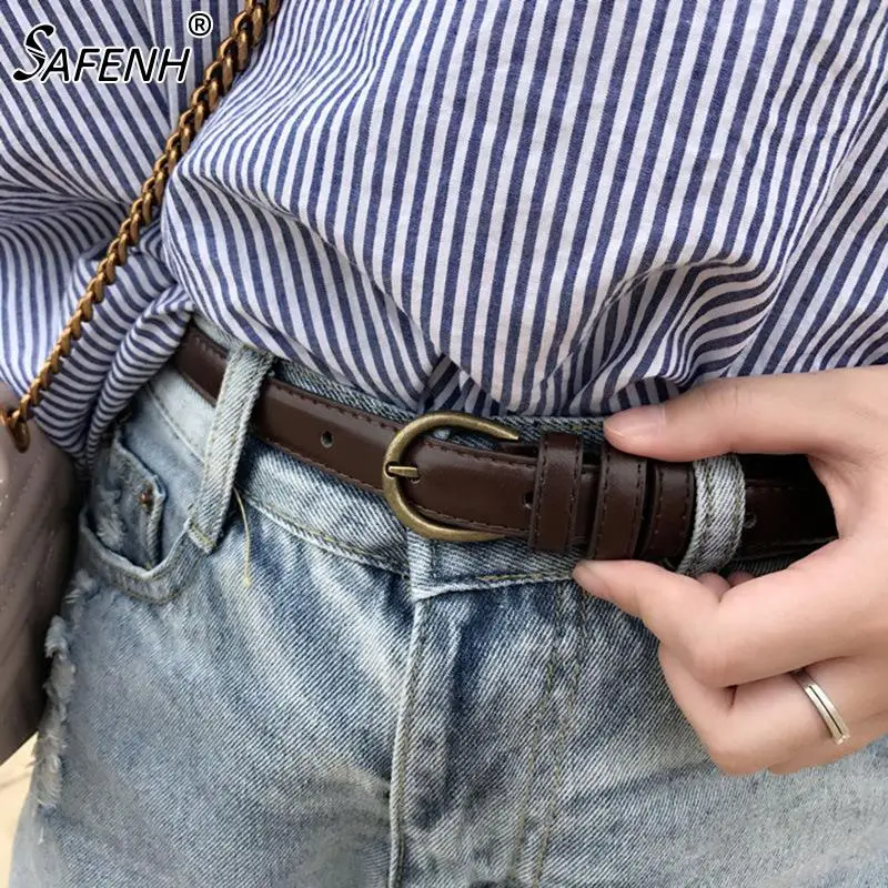 Classic Retro Simple Round Buckle Female Pin New Denim Dress Sword Goth Luxury Punk Gothic Leather Belts For Women Fashion Jeans
Classic Retro Simple Round Buckle Female Pin New Denim Dress Sword Goth Luxury Punk Gothic Leather Belts For Women Fashion Jeans