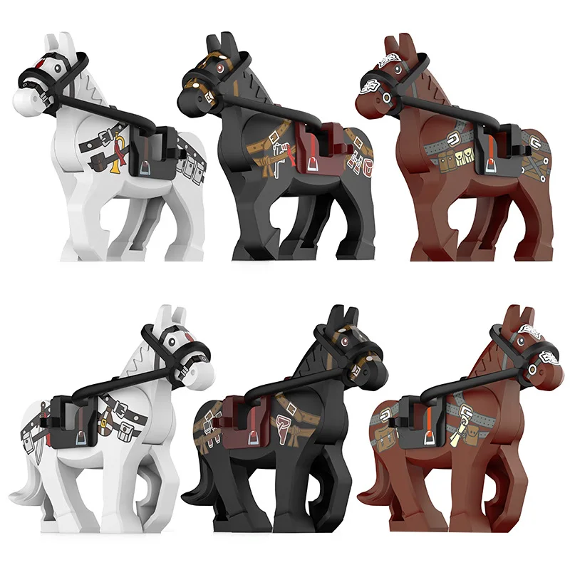 Kids Toys Assemble Medieval Series Attack Cavalry Knight Military Figure New Printed War Horse Small Building Block Friends Gift
Kids Toys Assemble Medieval Series Attack Cavalry Knight Military Figure New Printed War Horse Small Building Block Friends Gift