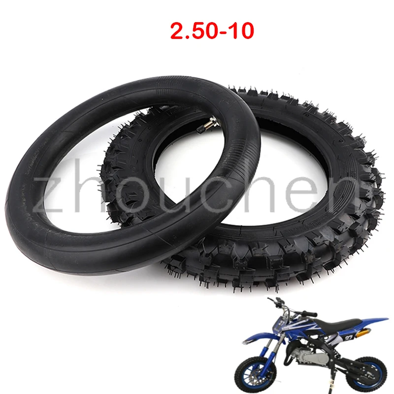 Шина 2,50-10 + камера для внедорожника Honda CRF50F Yamaha PW50 TTR50E
Шина 2,50-10 + камера для внедорожника Honda CRF50F Yamaha PW50 TTR50E