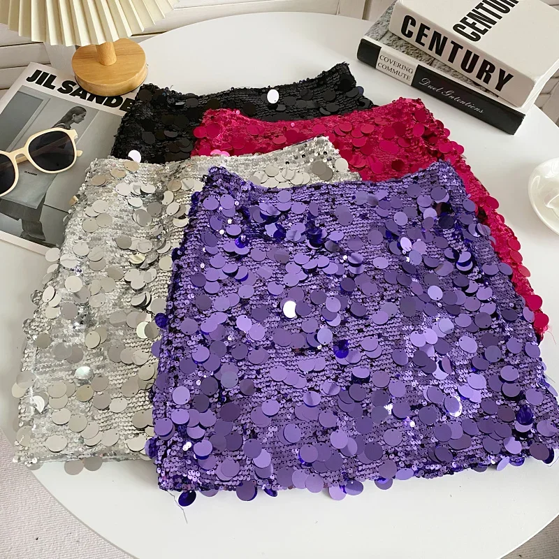 Spring Hot Girl Short Sequin Party Skirt Women 2023 New Fashion Design High Waist Slim Bag Hip A- Line Glitter Sequin Skirts
Spring Hot Girl Short Sequin Party Skirt Women 2023 New Fashion Design High Waist Slim Bag Hip A- Line Glitter Sequin Skirts
