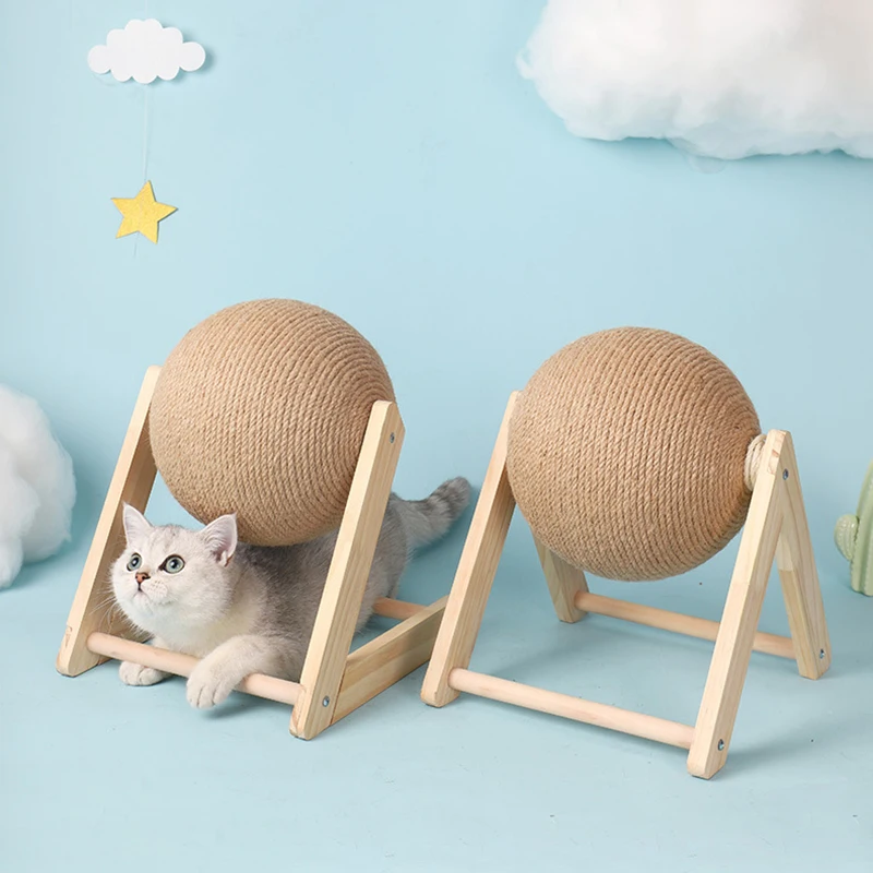 Скребок для кошек, прочная сизальная Когтеточка, поворотный мяч для кошек и котят
Скребок для кошек, прочная сизальная Когтеточка, поворотный мяч для кошек и котят