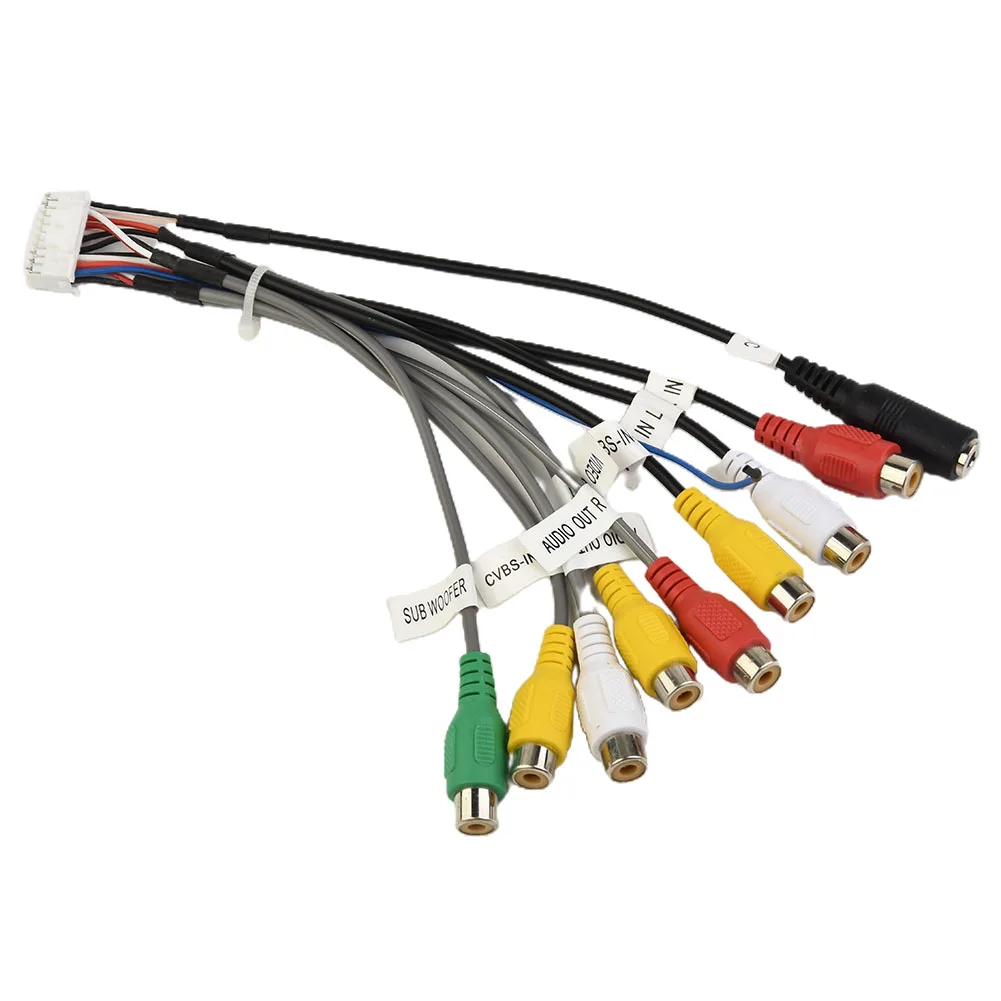 Car 20 Pin Plug RCA Cable Stereo Radio RCA Output Wire Aux-in Adapter Cable + MIC Universal Auto Electronics Accessories
Car 20 Pin Plug RCA Cable Stereo Radio RCA Output Wire Aux-in Adapter Cable + MIC Universal Auto Electronics Accessories