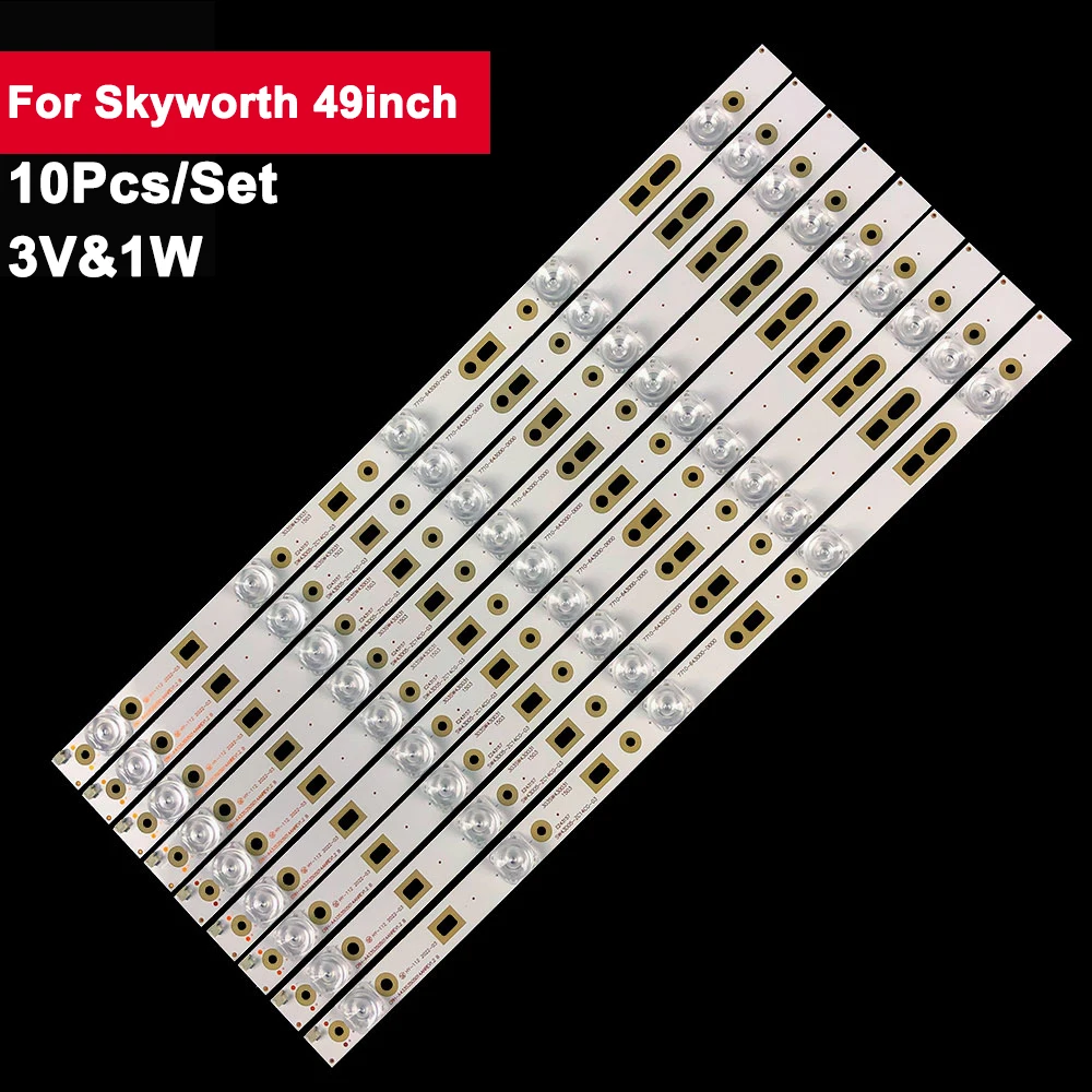 9pcs 431mm 3V Tv Led Backlight Strip For Skyworth 43inch CRH-A43353505014ANREV1.2B SW43D05-ZC14CG-06 43E390E 43E386E 43B800S
9pcs 431mm 3V Tv Led Backlight Strip For Skyworth 43inch CRH-A43353505014ANREV1.2B SW43D05-ZC14CG-06 43E390E 43E386E 43B800S